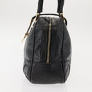 GUCCI Shoulder Bag Leather Black Gold 145770 Auth BA6738-4