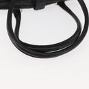 GUCCI Shoulder Bag Leather Black Gold 145770 Auth BA6738-7