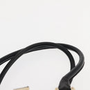 GUCCI Shoulder Bag Leather Black Gold 145770 Auth BA6738-8