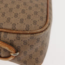 GUCCI Micro GG Supreme Shoulder Bag PVC Beige Gold Auth BA6740-14