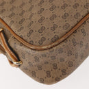 GUCCI Micro GG Supreme Shoulder Bag PVC Beige Gold Auth BA6740-16