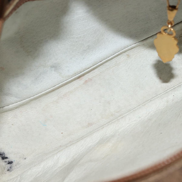 GUCCI Micro GG Supreme Shoulder Bag PVC Beige Gold Auth BA6740