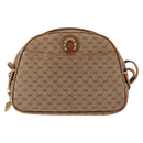 GUCCI Micro GG Supreme Shoulder Bag PVC Beige Gold Auth BA6740-13