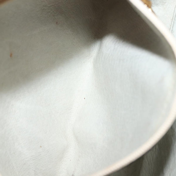 GUCCI Micro GG Supreme Shoulder Bag PVC Beige Gold Auth BA6740