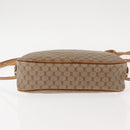GUCCI Micro GG Supreme Shoulder Bag PVC Beige Gold Auth BA6740-5