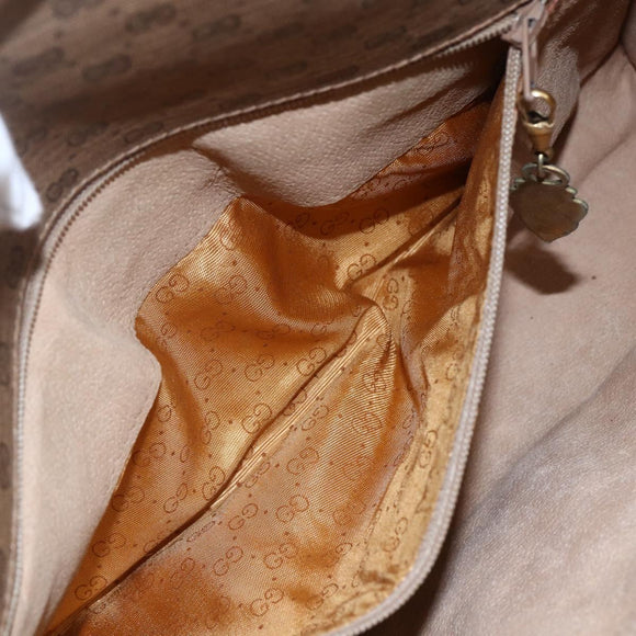 GUCCI Micro GG Supreme Shoulder Bag PVC Beige Gold 001 115 2681 Auth BA6741