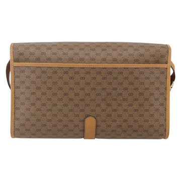 GUCCI Micro GG Supreme Shoulder Bag PVC Beige Gold 001 115 2681 Auth BA6741 - 0