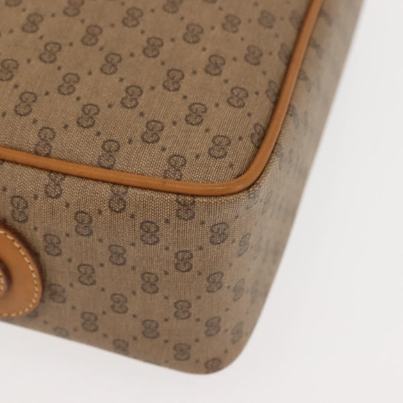 GUCCI Micro GG Supreme Web Sherry Line Bag PVC Beige 001 261 0942 Auth BA6742