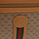 GUCCI Micro GG Supreme Web Sherry Line Bag PVC Beige 001 261 0942 Auth BA6742-15