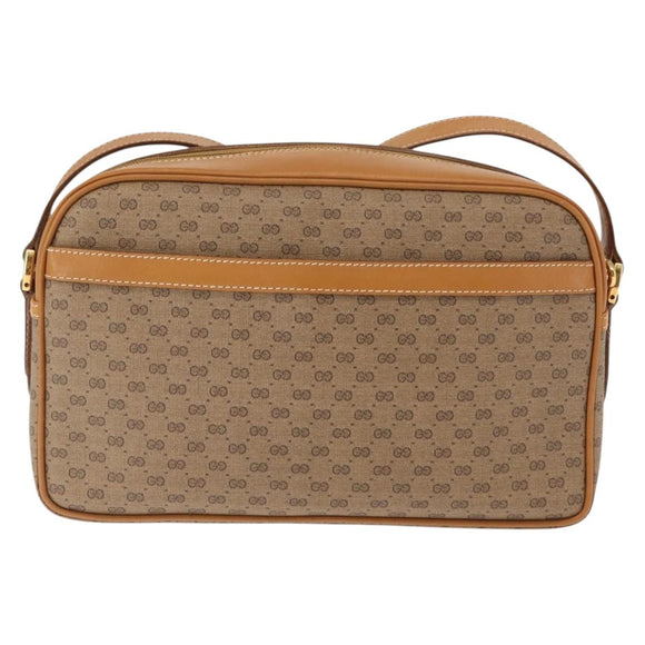 GUCCI Micro GG Supreme Web Sherry Line Bag PVC Beige 001 261 0942 Auth BA6742