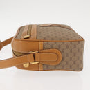 GUCCI Micro GG Supreme Web Sherry Line Bag PVC Beige 001 261 0942 Auth BA6742-5