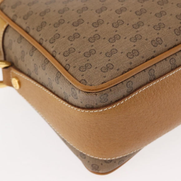 GUCCI Micro GG Supreme Shoulder Bag PVC Beige Gold 001 56 0860 Auth BA6743