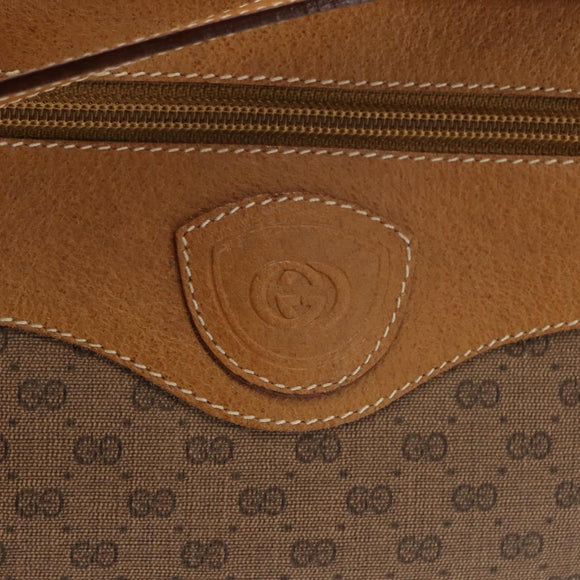 GUCCI Micro GG Supreme Shoulder Bag PVC Beige Gold 001 56 0860 Auth BA6743