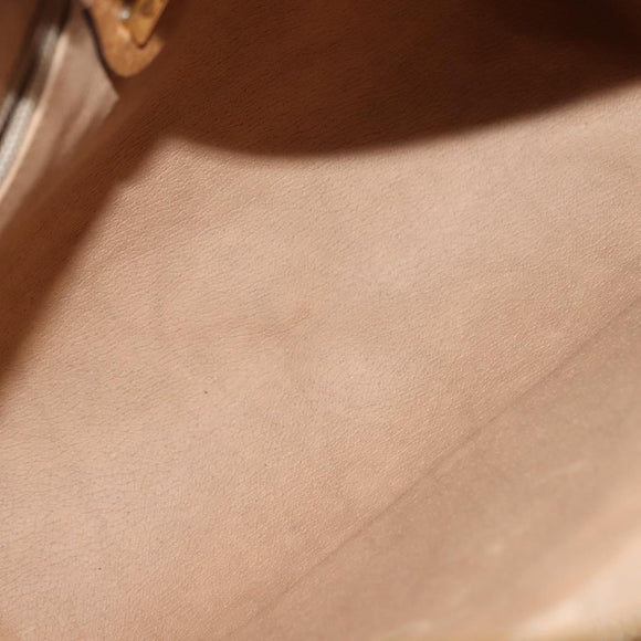 GUCCI Micro GG Supreme Shoulder Bag PVC Beige Gold 001 084 0852 Auth BA6744