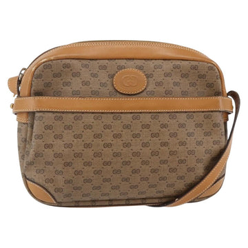 GUCCI Micro GG Supreme Shoulder Bag PVC Beige Gold 007 23 0017 Auth BA6745