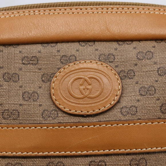 GUCCI Micro GG Supreme Shoulder Bag PVC Beige Gold 007 23 0017 Auth BA6745