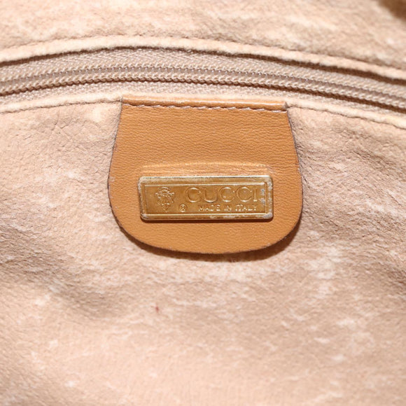 GUCCI Micro GG Supreme Shoulder Bag PVC Beige Gold 007 23 0017 Auth BA6745