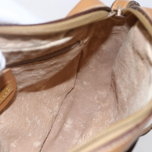 GUCCI Micro GG Supreme Shoulder Bag PVC Beige Gold 007 23 0017 Auth BA6745