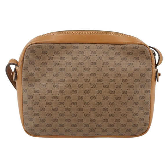 GUCCI Micro GG Supreme Shoulder Bag PVC Beige Gold 007 23 0017 Auth BA6745