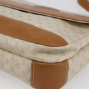 GUCCI Micro GG Canvas Shoulder Bag PVC Leather White Auth BA6747-8