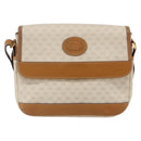 GUCCI Micro GG Canvas Shoulder Bag PVC Leather White Auth BA6747-13