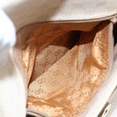 GUCCI Micro GG Canvas Shoulder Bag PVC Leather White Auth BA6747-21