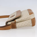 GUCCI Micro GG Canvas Shoulder Bag PVC Leather White Auth BA6747-3