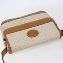 GUCCI Micro GG Canvas Shoulder Bag PVC Leather White Auth BA6747-6