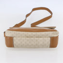 GUCCI Micro GG Canvas Shoulder Bag PVC Leather White Auth BA6747-5