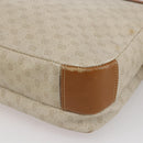 GUCCI Micro GG Supreme Shoulder Bag PVC White Gold Auth BA6748-16