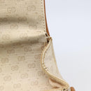 GUCCI Micro GG Supreme Shoulder Bag PVC White Gold Auth BA6748-9