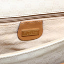 GUCCI Micro GG Supreme Shoulder Bag PVC White Gold Auth BA6748-19