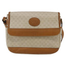 GUCCI Micro GG Supreme Shoulder Bag PVC White Gold Auth BA6748-13