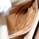 GUCCI Micro GG Supreme Shoulder Bag PVC White Gold Auth BA6748-11