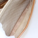 GUCCI Micro GG Supreme Shoulder Bag PVC White Gold Auth BA6748-23