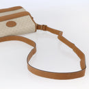 GUCCI Micro GG Supreme Shoulder Bag PVC White Gold Auth BA6748-7