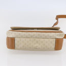 GUCCI Micro GG Supreme Shoulder Bag PVC White Gold Auth BA6748-5