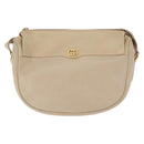 GUCCI Shoulder Bag Leather Beige Gold 001 115 0918 Auth BA6749-2