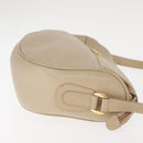 GUCCI Shoulder Bag Leather Beige Gold 001 115 0918 Auth BA6749-4
