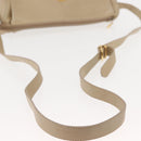 GUCCI Shoulder Bag Leather Beige Gold 001 115 0918 Auth BA6749-7