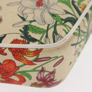 GUCCI Flora Shoulder Bag Canvas Beige Gold 001 093 1050 Auth BA6750-15