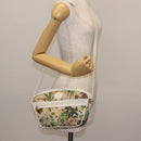 GUCCI Flora Shoulder Bag Canvas Beige Gold 001 093 1050 Auth BA6750-23
