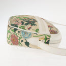 GUCCI Flora Shoulder Bag Canvas Beige Gold 001 093 1050 Auth BA6750-3