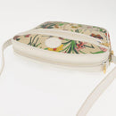 GUCCI Flora Shoulder Bag Canvas Beige Gold 001 093 1050 Auth BA6750-7