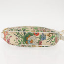 GUCCI Flora Shoulder Bag Canvas Beige Gold 001 093 1050 Auth BA6750-5