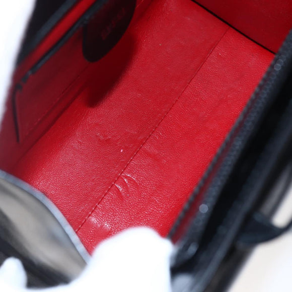 GUCCI Shoulder Bag Leather Black Silver 007 2023 0267 Auth BA6751