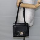 GUCCI Shoulder Bag Leather Black Silver 007 2023 0267 Auth BA6751-23