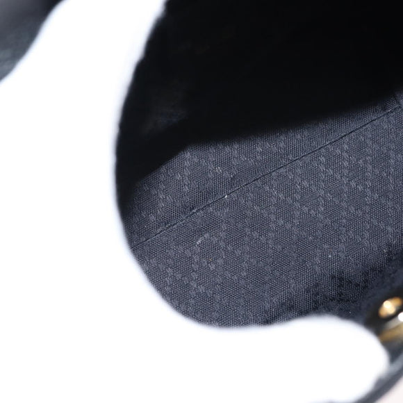 GUCCI Bamboo Hand Bag Suede 2way Black Auth BA6752