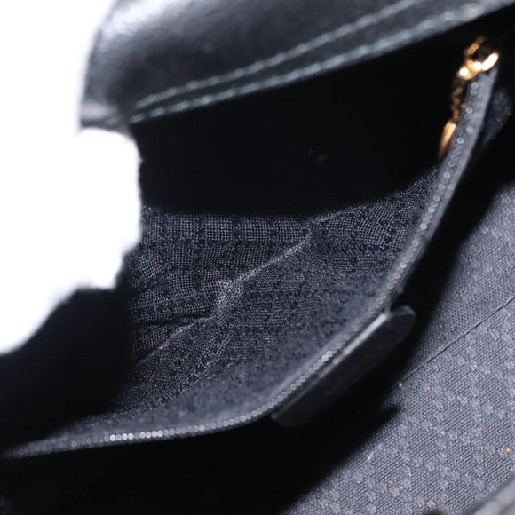 GUCCI Bamboo Hand Bag Suede 2way Black Auth BA6752