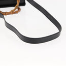 GUCCI Bamboo Hand Bag Suede 2way Black Auth BA6752-7